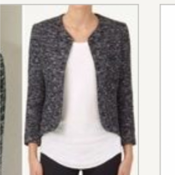 Aritzia Wilfred festin jacket blazer novelty brocade Italian made floral spring - Picture 11 of 11